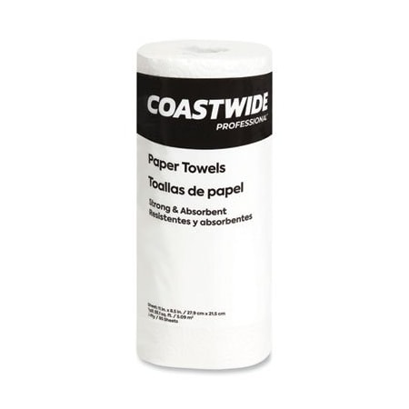 Coastwide Professional Roll Paper Towels, 2-ply Ply, White 21810CT